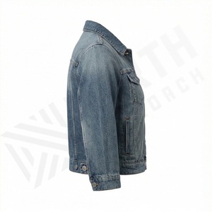 Veste en jean pour femmes, services OEM respirants, qualité supérieure, prix bas, logo personnalisé imprimé, vêtement élégant et tendance, vente en gros - Product Image 3