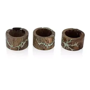 Servilleteros de madera Vintage para encanto histórico y elegancia rústica en bodas, cenas o fiestas de temporada - Product Image 2