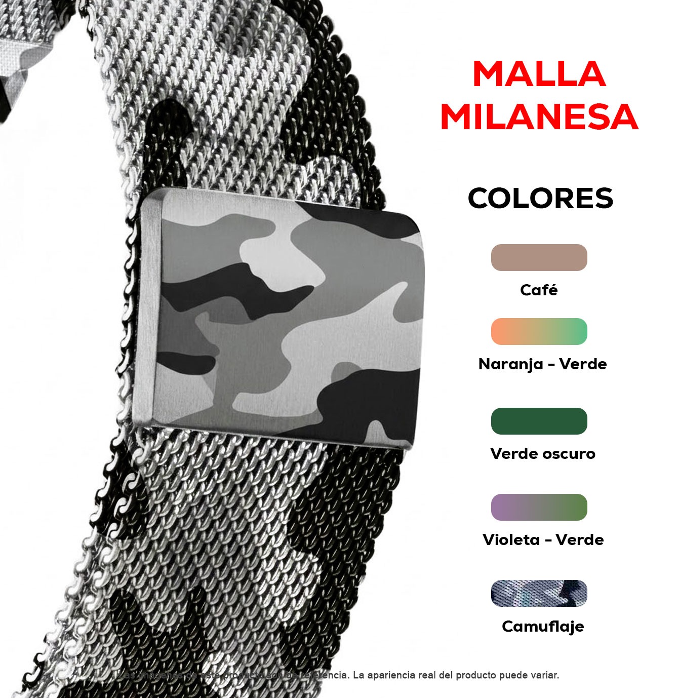 Camuflaje (Malla Milanesa)