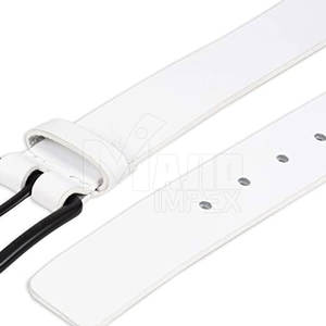 Ceinture de mode ajustable en cuir véritable de haute qualité avec boucle en acier, personnalisable, vente en gros Pakistan - Product Image 4