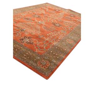 Alfombra de Lana Kasbah con Diseño Floral, Tejida a Mano, Estilo Clásico, Rectangular 9x12, para Sala de Estar o Pasillo, Tac-966(Md) - Product Image 2