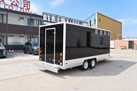 Camion de restauration entièrement équipé en fibre de verre, remorque personnalisée avec cuisine complète pour snacks, hot-dogs, bonbons, chips et glaces