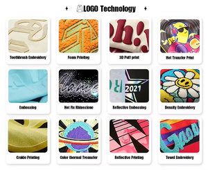 Moda personalizada lujo 450GSM Puff impresión francés Terry chándal conjunto recortado Sudadera con capucha de lana de peso pesado Sudadera con capucha de gran tamaño - Product Image 6