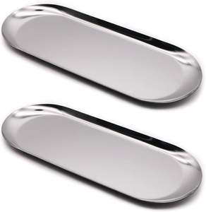 Bandeja DE SERVICIO DE Metal pulido con espejo dorado elegante y moderna, duradera para servir bebidas, aperitivos con estilo - Product Image 2