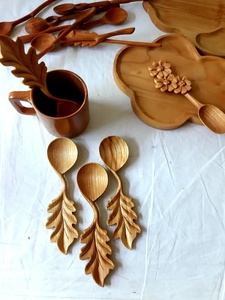 Handmade Wooden <b>Spoons</b> <b>Serving</b> <b>Spoons</b> Cooking Utensils and Carved Wooden <b>Spoon</b> Set - Product Image 2