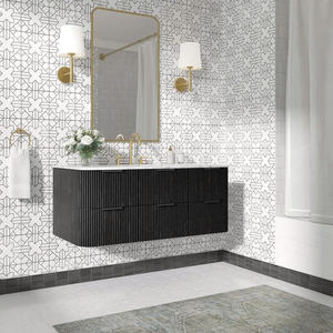 Buffets modernes en bois de qualité supérieure Ensemble de meubles et armoires prêts à être assemblés Salle de bains pour l'exportation Rangement pour hôtel et appartement - Product Image 6