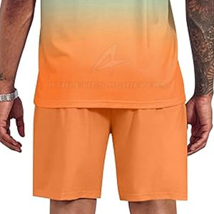 Pantalones cortos y Camisa de algodón de alta calidad para hombre Diseño de verano informal personalizable - Product Image 6