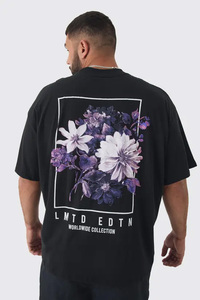 เสื้อยืดโอเวอร์ไซส์สีดำสำหรับผู้ชาย แขนสั้น คอกลม ทรงลำลอง ระบายอากาศได้ดี ดีไซน์โลโก้ด้านหลัง ผ้าฝ้าย 100% เป็นมิตรกับสิ่งแวดล้อม คุณภาพสูง - Product Image 3
