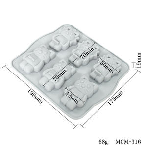 Oso <span class=keywords><strong>de</strong></span> silicona Fondant <span class=keywords><strong>molde</strong></span> oso caramelo <span class=keywords><strong>Chocolate</strong></span> moldes <span class=keywords><strong>para</strong></span> oso <span class=keywords><strong>de</strong></span> peluche pastel decoración Cupcake Topper resina <span class=keywords><strong>de</strong></span> arcilla polimérica - Product Image 2