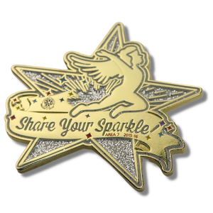 Épingle de revers en émail avec Logo personnalisé de haute qualité, Badge en métal pailleté - Product Image 2