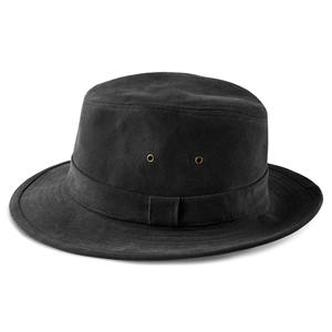 Vente chaude 100% Coton Propre Marque Noir Couleur Plaine Blanc Fedora Chapeaux Pour Hommes À La Mode Style Personnalisé Fedora Chapeaux - Product Image 4