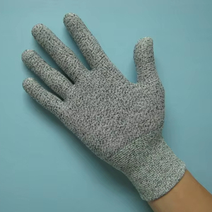 Gants de protection contre les coupures SM SM-720 gris, CE EN388:2016 niveau B, revêtement PU, type C, 13 jauges, fil 400 deniers - Product Image 1