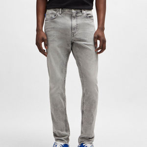 Nouveauté, dernier design, jeans pour hommes, streetwear, uni, délavé, saison printemps-été, 100% coton, logo personnalisé, OEM, qualité de gros - Product Image 6