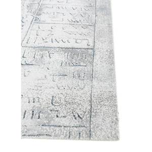 Tapis en laine et soie de bambou noué à la main Script Blue, épaisseur 10 mm, rectangulaire, pour couloir et sol de maison - Esk-1561 - Product Image 4
