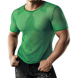 Camisetas de malla de alto rendimiento para entrenamientos intensos y sesiones de fitness, camisetas de malla para hombre - Product Image 1