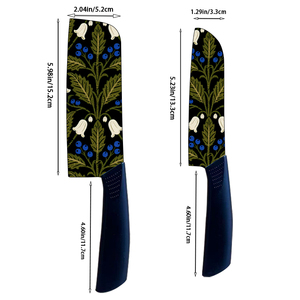 In Stock Professional Ceramic Blade Knife Set with <b>Sharpener</b> Plastic Handles for Home Cooks Cooking Enthusiasts Factory Price - Product Image 1