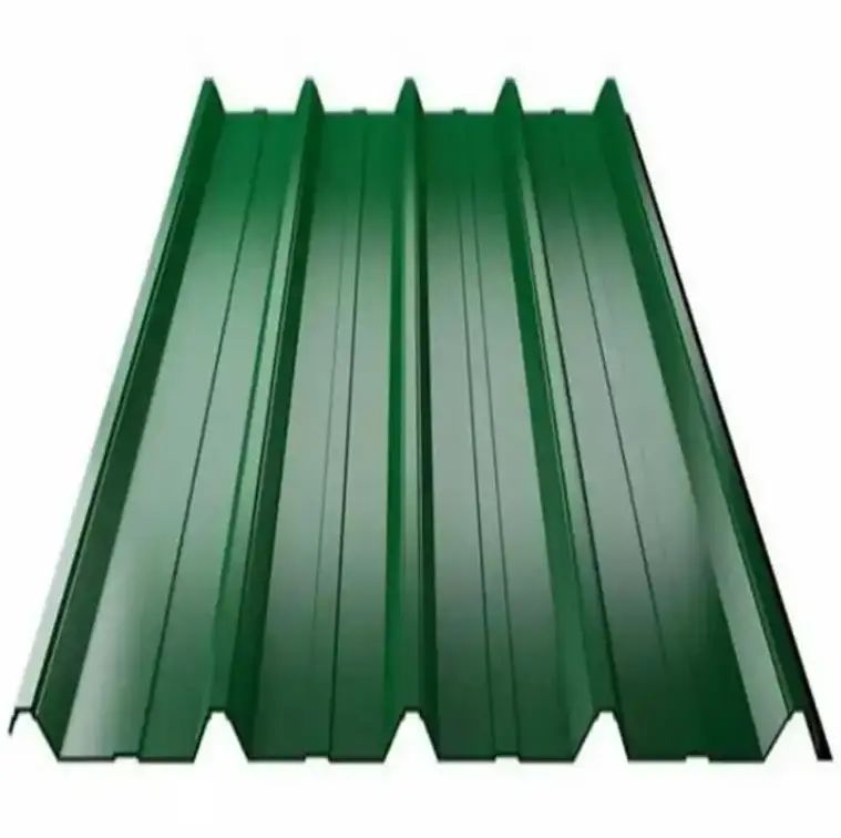 28 ölçer oluklu çelik çatı kaplama levhası kaplama 3601-3660mm uzunluk malzeme kalitesi ISO9001 Cert galvanizli metal çatı levhası