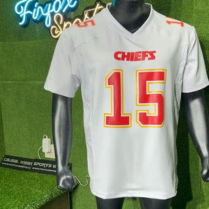 Maillot de football américain personnalisé respirant nouvelle maille 100% polyester imprimé côté pénal trou de riz avec maillot Cowboys - Product Image 2