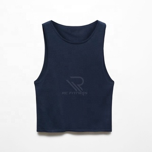 Top court à col halter en maille côtelée, imprimé avec un logo personnalisé, 100% coton, streetwear, qualité supérieure, pour femmes, 2025 - Product Image 6