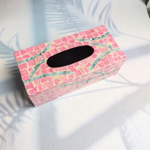 Nouveau Design de boîte de mouchoirs bon marché boîte de mouchoirs en perles incrustées artisanat de haute qualité du Vietnam - Product Image 2