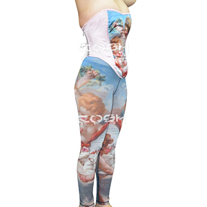 Conjunto de Moda con Corsé Estampado Sublimado y Leggings a Juego - Product Image 3