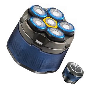 Afeitadora Eléctrica con Pantalla LED, Afeitadora para Cabeza Calva, Uso en Seco/Húmedo, Resistente al Agua IPX7, Afeitadora Rotatoria de Triple Cuchilla, Reemplazable, para Uso Corporal, Lavable - Product Image 1
