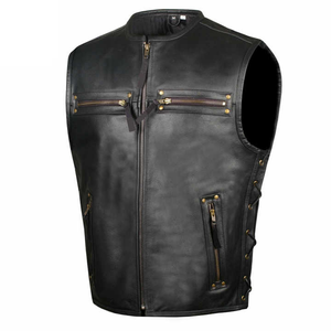 Chaleco de Cuero Transpirable de Invierno para Hombre, de Primera Calidad, al Por Mayor, el Más Vendido, Servicio OEM, Personalizable, Prenda Exterior de Alta Calidad - Product Image 2