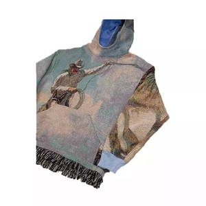 Sweat à capuche imprimé 100% coton pour homme avec poche kangourou et couche thermique pour les aventures de voyage hivernales - Product Image 5