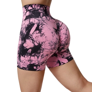 Short de yoga de course actif double couche pour femmes Bermuda respirant Gym Biker avec poches de butin construites Design fendu - Product Image 4