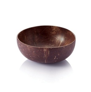 Juego de cuencos ecológicos cuencos de coco hechos a mano sostenibles con cuchara de madera cuenco de ensalada y fruta natural ecológico al por mayor - Product Image 3