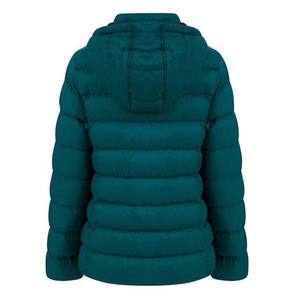Wholesale <b>Winter</b> Quilted Plain Dyed Bubble Puffer Jacket <b>Women</b> Custom Logo Breathable Windproof <b>Waterproof</b> Polyester <b>Coat</b> - Product Image 2