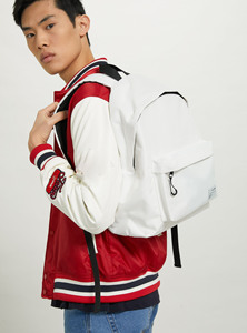 Veste de sport pour homme en laine rouge vintage, col montant, fermeture éclair, style tendance pour l'hiver - Product Image 6