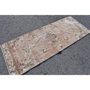 พรมขนสัตว์สีเบจสไตล์วินเทจขนาด26X67ฟุตงานปะติดแบบคลาสสิกขนาดใหญ่งานปะติดพื้นผิวแบบแอบสแตรกต์สำหรับตกแต่งห้องโถงห้อง - Product Image 2