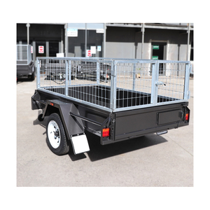 Remolque de jaula versátil, paneles de malla alta, puerta trasera desplegable, engranaje de acabado anticorrosión, alta productividad para herramientas de transporte - Product Image 4