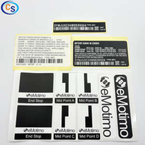 合成紙PVC製自己粘着ラベル 防水耐久性のある衣料品識別ステッカー - Product Image 3