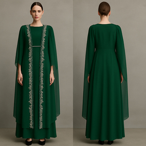 Nueva colección de Modest BAJU Kurung SET de talla grande y características antiestáticas - Product Image 5