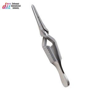 เครื่องมือผ่าตัดหัวใจแบบใช้ซ้ำได้ ทำจากสแตนเลส ยี่ห้อ Debonairii รุ่น Manual Straight Cross Action Bulldog Clamps - Product Image 2