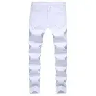 กางเกงยีนส์มีจีบสำหรับผู้ชายแฟชั่นใหม่กางเกงเลกกิ้งผ้ายีนส์แบบดั้งเดิมซักได้ - Product Image 2