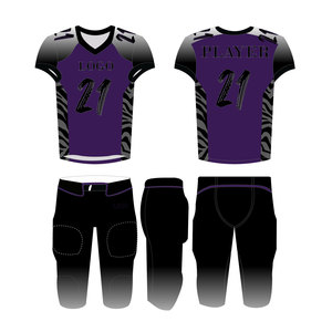 Uniforme de fútbol americano con impresión de logotipo personalizado Material de poliéster ligero Ropa deportiva transpirable de talla grande a la venta - Product Image 2