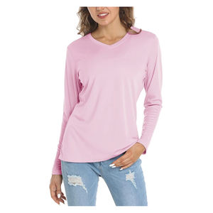 Vêtements de sport d'extérieur de performance recyclables et respirants légers OEM résistants aux UV chemises de pêche pour femmes Upf5 + à manches longues - Product Image 1