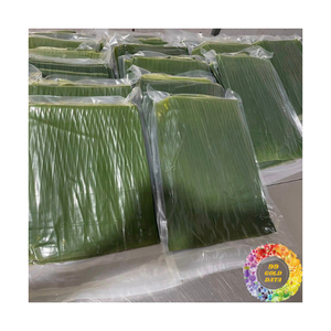 Feuilles de bananier vertes tropicales fraîches congelées en vrac, feuilles de bananier en gros, matériau parfait pour l'emballage alimentaire - Product Image 3