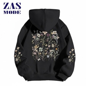 Nouveauté Pull à capuche pour femme en coton 100% avec broderie florale, sweat-shirt décontracté et chaud fabriqué au Bangladesh - Product Image 1