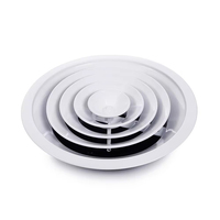 HVAC 6 "8" spirale conduit climatisation Ventilation aluminium approvisionnement réglable évent couvre amortisseur rond plafond diffuseur