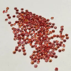 อัญมณีอัญมณีเจียระไนแบบหลวมขนาด1.5มม. ไพลินสีส้มธรรมชาติ - Product Image 5