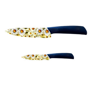 Juego de 2 Cuchillos de Cocina con Hoja de Cerámica Hechos a Medida, Mango de Plástico, Aptos para Lavavajillas, Alta Calidad, Entrega Rápida, Precio de Fábrica - Product Image 1