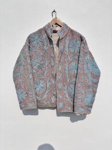 Best Quality Handmade Suzani Embroidery Jacket <b>Women</b> Short Suzani Cotton Jacket Free Size Customizable Suzani <b>Coat</b> - Product Image 2