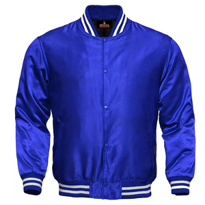 เสื้อแจ็คเก็ตวาร์ซิตี้ผ้าซาตินแฟชั่นสำหรับผู้ชาย เสื้อแจ็คเก็ตเบสบอลบอมเบอร์ สั่งทำโลโก้ได้ ขายส่งจำนวนมาก - Product Image 3