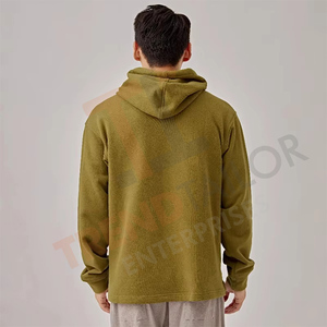 เสื้อฮู้ดผู้ชาย Onrays ผ้าฝ้ายแท้ 100% เนื้อผ้ายาวพิเศษ สำหรับฤดูใบไม้ร่วงและฤดูหนาว ทรงหลวม คอกลม - Product Image 4