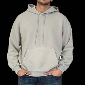 Sweat-shirts à capuche sur mesure, 100% coton molletonné, de haute qualité, surdimensionnés, unis, pour hommes - Product Image 1