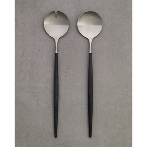 Ensemble de cuillères à salade en acier inoxydable avec poignée en or brossé Blaqck Vente en gros de cuillères de service à salade en acier inoxydable pour la restauration - Product Image 6